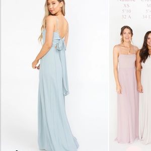 Lauren Tie Maxi Dress - Silver Sage Crisp